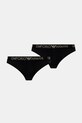 Стринги Emporio Armani Underwear 2-pack трикотаж чорний 163333.4F235