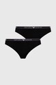 Emporio Armani Underwear figi 2-pack dzianina czarny 163334.4F223