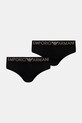 Трусы Emporio Armani Underwear 2 шт гладкий чёрный 163334.4F235