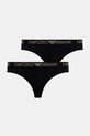 Emporio Armani Underwear tanga 2-pack tanga negru 163337.4F235