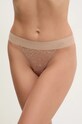 Emporio Armani Underwear stringi koronka beżowy 164282.4R206