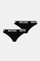 Nohavičky Moschino Underwear 2-pak nohavičky čierna A1390.4406