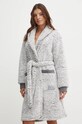 Dkny szlafrok dzianina szary YI10022