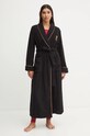 Kućni ogrtač Lauren Ralph Lauren pletivo crna ILN52386F