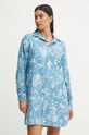 Ночная рубашка Lauren Ralph Lauren трикотаж голубой ILN32388