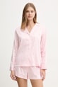 Pyžamo Lauren Ralph Lauren sada růžová ILN72396