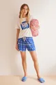 Βαμβακερή πιτζάμα μπλουζάκι women'secret MIX AND MATCH SEASIDES Γυναικεία