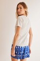 Oblečenie Bavlnené pyžamové tričko women'secret MIX AND MATCH SEASIDES 3277317 sivá