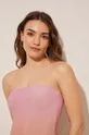 women'secret jednoczęściowy strój kąpielowy SHIMMER różowy