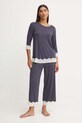 Πιτζάμα United Colors of Benetton 39V93M05T σκούρο μπλε AW24