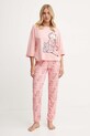 Pyžamové kalhoty United Colors of Benetton x GARFIELD 3RDY3F03L růžová AW24