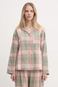 United Colors of Benetton piżama bawełniana 4YMS3P00N zielony AW24