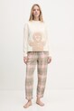 Хлопковые пижамные брюки United Colors of Benetton 43UL3F00I зелёный NC24