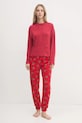 United Colors of Benetton longsleeve de pijama 3Q413M06F rosu NC24