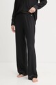 United Colors of Benetton spodnie piżamowe dzianina czarny 3ZEW3F03X
