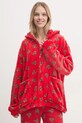 United Colors of Benetton szlafrok dzianina czerwony 6FK81800P