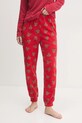 Пижамные брюки United Colors of Benetton трикотаж красный 3XGC3F03W