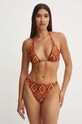 adidas costum de baie din două piese x Farm Rio usor rigidizat portocaliu IL7985
