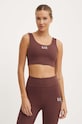 Sportovní podprsenka EA7 Emporio Armani hnědá TJKLZ.6DTH58.1755