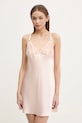 Шелковая ночная рубашка Chantelle ткань розовый C01EW5