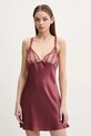 Chantelle koszulka nocna jedwabna tkanina bordowy C01EW5