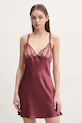 Chantelle koszulka nocna jedwabna tkanina bordowy C01EW5
