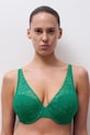 Podprsenka Chantelle s kosticami zelená C15F70