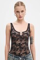 Боді Diesel UFBY-D-OVAL-LACE-BODYSUIT A15370.0DRAK чорний