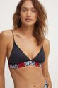 Bikini top Diesel BFB-BRA-EL A14498.0KLAN μαύρο SS25