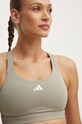 Sportovní podprsenka adidas Performance jemně vyztužené zelená IT6685