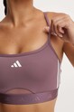 adidas Performance biustonosz sportowy Hyperglam IX3227 fioletowy