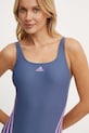 Îmbrăcăminte adidas Performance costum de baie reversibil dintr-o bucată 3 Stripes IY9720 albastru