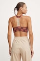 Одяг Спортивний бюстгальтер adidas Performance x FARM Rio JE4031 коричневий