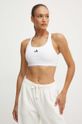 adidas Performance sutien sport PowerReact usor rigidizat alb JG1405