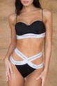 Купальні стринги GOD SAVE QUEENS CARRARA BOTTOM HIGH-WAISTED низ чорний GSQ.68.222