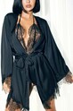 GOD SAVE QUEENS halat LENA ROBE negru GSQ.35.150
