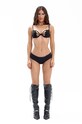 GOD SAVE QUEENS chiloti brazilieni PAPILION KNICKERS GSQ.103.128 negru AW24