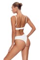 Oblečenie Brazílske nohavičky GOD SAVE QUEENS SECOND SKIN PANTY CHEEKY GSQ.135.121 biela