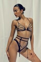 Ρούχα Ζαρτιέρα GOD SAVE QUEENS FORGET ME NOT SUSPENDER GSQ.25.130 μαύρο