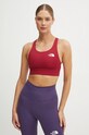 Oboustranná sportovní podprsenka The North Face Flex Reversible NF0A87G47I51 burgundské