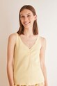 women'secret piżama bawełniana DAILY BOHO 3598045 żółty AW24