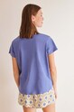 Одяг Бавовняна піжамна футболка women'secret MIX AND MATCH CALA 3278389 блакитний