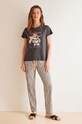 Бавовняна піжама women'secret Lilo and Stich візерунок сірий 3138524
