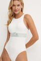 Lacoste costum de baie dintr-o bucată moale bej MF5387