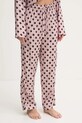 HUGO pantaloni de pijama fund roz 50529976