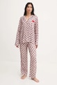 HUGO pantaloni de pijama 50529976 roz AW24