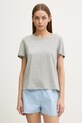 Calvin Klein Underwear t-shirt lounge in cotone applique grigio 000QS7328E