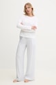 Calvin Klein Underwear longsleeve lounge in cotone 000QS7332E bianco AW24