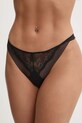 Calvin Klein Underwear stringi wzorzyste czarny 000QF7910E