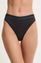 Calvin Klein Underwear stringi dzianina czarny 000QF7954E